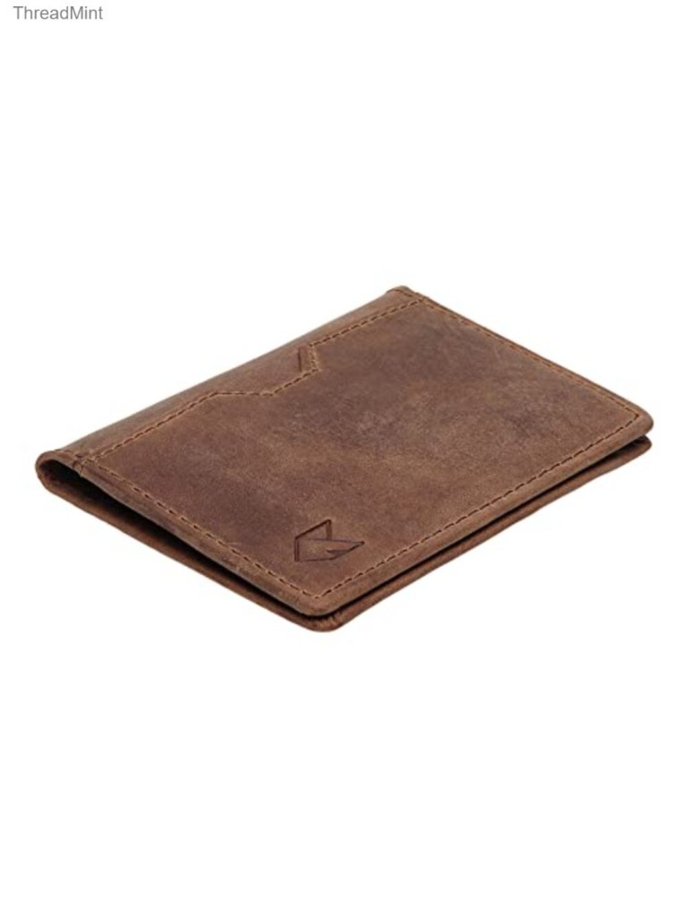 Full Grain Leather Slim Bifold RFID Blocking Card Holder Wallet